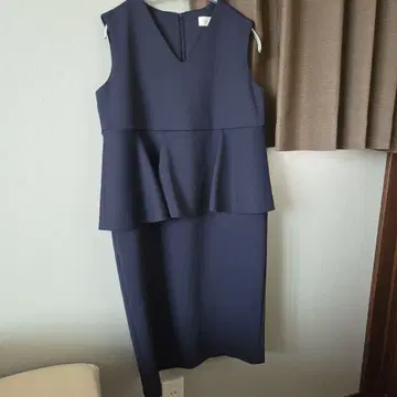 yori 스트레치 페플럼 원피스