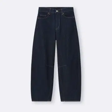 새상품 배럴 레그 청바지 네이비 L 사이즈