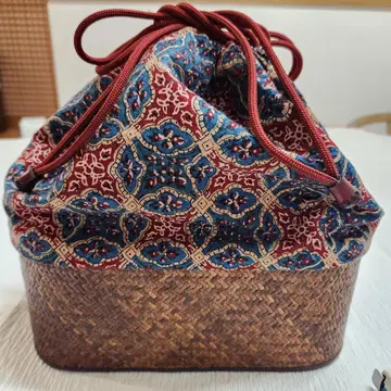 인도 사라사 복조리형 백