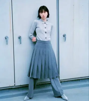 라메 BIG 버튼 폴로 롱 슬리브