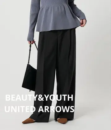 BEAUTY&YOUTH UNITED ARROWS 2턱 와이드 팬츠 S
