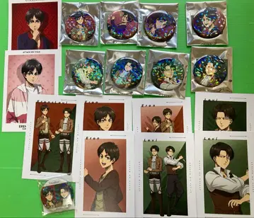 진격의 거인 리바이 엘렌 애니메이트 한정판 캔뱃지 박스 구매 특전 포함