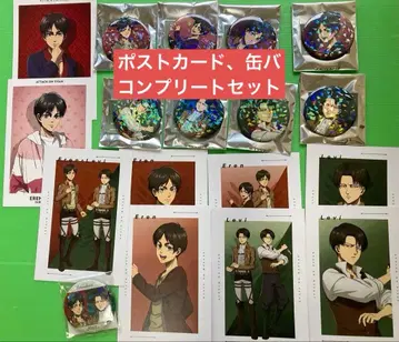 진격의 거인 리바이 엘렌 애니메이트 한정판 캔뱃지 박스 구매 특전 포함