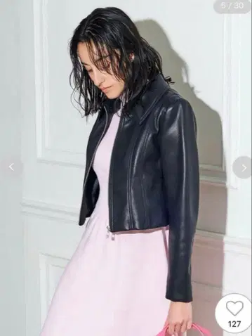 [ CELFORD ] 페이크 레더 자켓