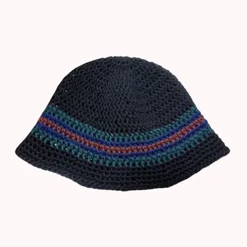 크러셔 모자 니트 코튼 블랙 그린