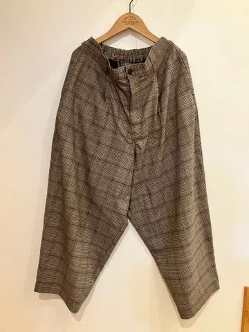 하베스티 체크 무늬 서커스 팬츠