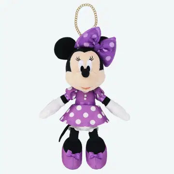 미니 봉제 인형 키링 보라색