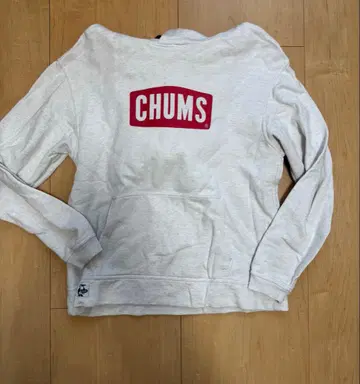 CHUMS 화이트 후드티 L 사이즈