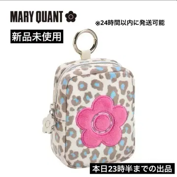 PLAZA 마리콴트 카라비너 포함 파우치 레오파드