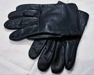무인양품 블랙 가죽 장갑