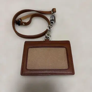 das Neue 천연 가죽 브라운 패스 케이스 교통카드 지갑