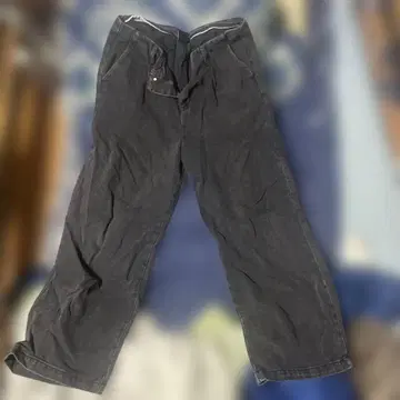 fuv.tokyo 블랙 와이드 레그 데님 팬츠