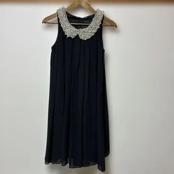 슬리브리스 원피스 블랙 펄