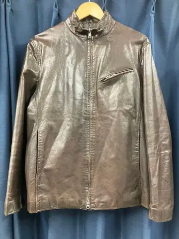 브라운 가죽 자켓 램 가죽