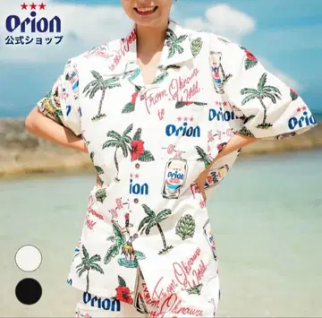 오리온 맥주 알로하 셔츠 L