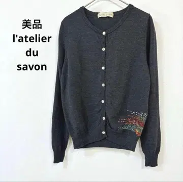 [ 새상품급! ] l'atelier du savon 자수 가디건 니트