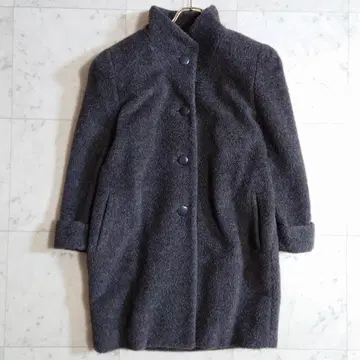 새상품급 사이즈 LL 아쿠아 스큐텀 regent100 샤기 울 코트