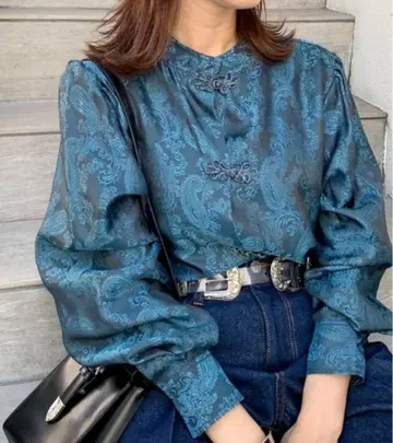 W.W.G 자카드 차이나 셔츠