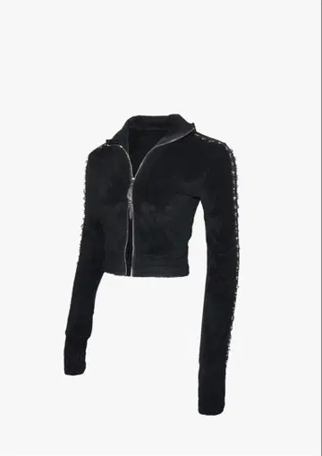 S beaded track jersey jacket