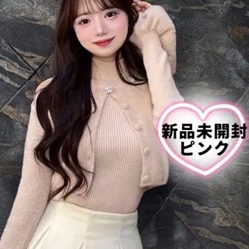 미개봉 새상품 앙상블 샤기 니트탑 리치 darich 니트