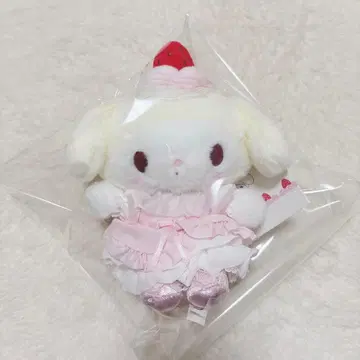 산리오 마이멜로디 딸기 휘핑 케이크 마스코트 백참 5