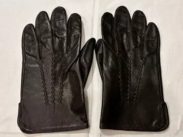 무인양품 브라운 가죽 그로브 사이즈 M