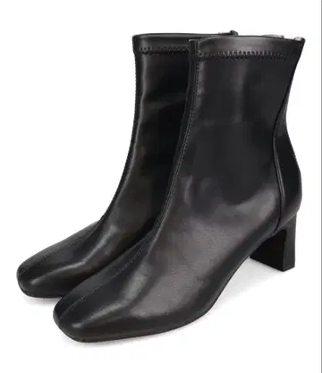 스트레치 힐 백 지퍼 부츠