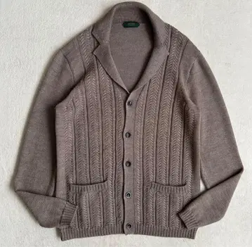 ZANONE 브라운 가디건 48 (M~L 상당) 케이블 니트