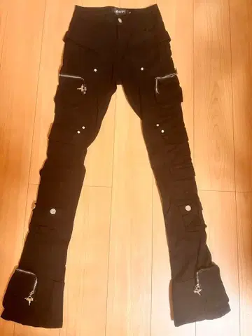 Guapi 블랙 카고 팬츠