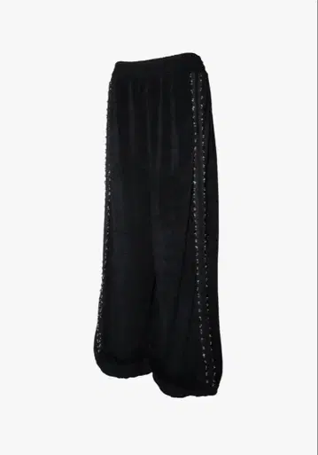 THEREDTHREAD S beaded track pants black