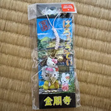 레어 헬로키티 지역 한정 키티 족자 교토 한정판 금각사 기모노