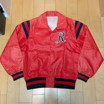 80s 빈티지 DESCENTE 나일론 바시티 자켓 짧은 기장 L 사이즈