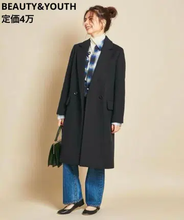 MANTECO 스탠드 더블 테일러드 코트