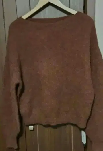 브라운 라쿤 돌먼 니트 스웨터 F 사이즈