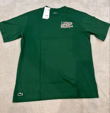 [택 포함 새상품] 라코스테 골프 백 프린트 T셔츠