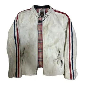 Schott 클래식 레이서 싱글 라이더 자켓 S