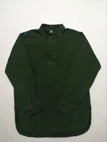 70s 유로 밀리터리 스웨덴군 슬리핑 셔츠 M55