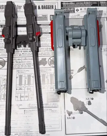 프리미엄 반다이 한정판 HG 위담 & 대거 L용 확장 세트 완성품 정크