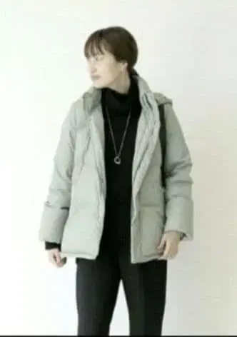 새상품 SLOBE IENA 2WAY 숏 후드 다운 자켓