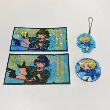 SAKAMOTO DAYS 아사쿠라 신 캔뱃지 아크링 키링 티켓풍 카드