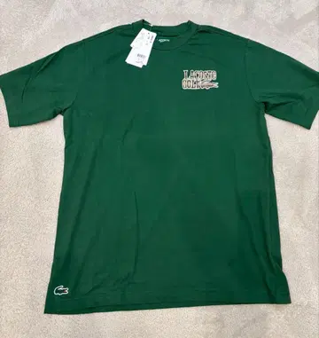 [택 포함 새상품] 라코스테 골프 백 프린트 T셔츠