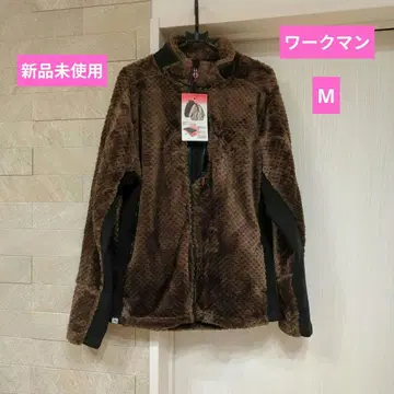 미사용 새상품 워크맨 다이아 플리스 자켓 브라운 M 사이즈