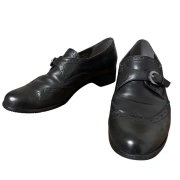 새상품급 ing 싱글 몽크 신발 가죽 블랙