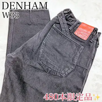한정품 DENHAM CROSSBACK 블랙 데님 W33 480개 한정판
