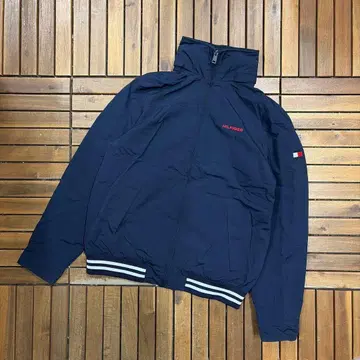 TOMMY HILFIGER 나일론 집업 자켓 후드 수납