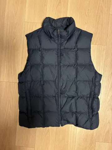 Eddie Bauer 네이비 다운 베스트 블랙 택 80s