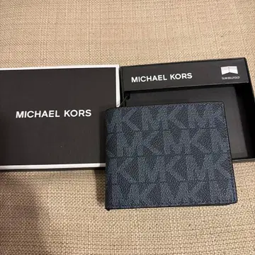 MICHAEL KORS 네이비 카드 케이스