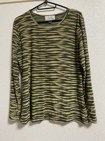 프랑스 구제 의류 카모 패턴 티셔츠 유로 빈티지