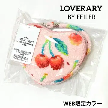 러브리바이페이러 체리도트 하트형 파우치 (WEB 한정판)