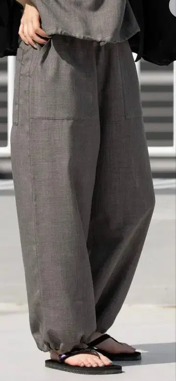 [ EKAL ] 이지 팬츠 차콜 그레이